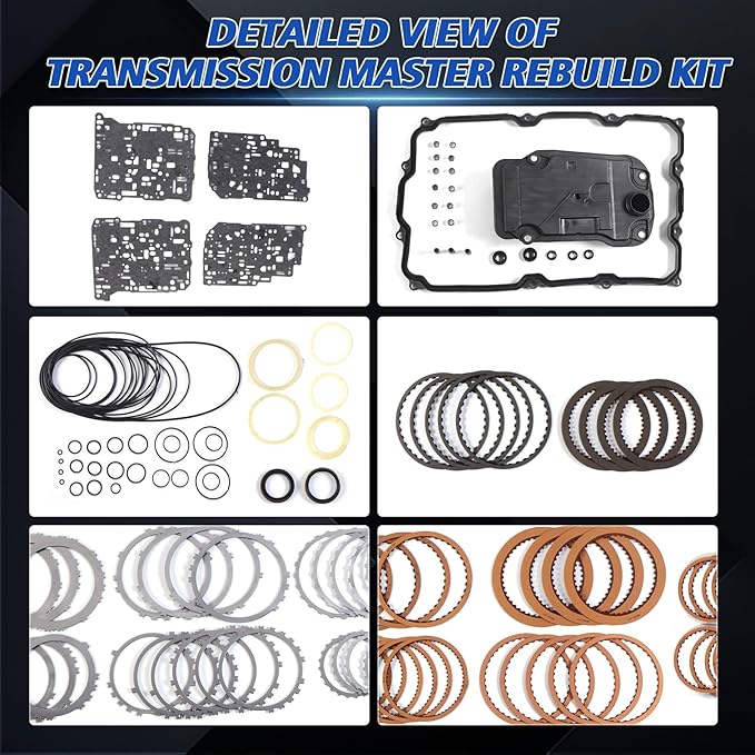 AB60E AB60F Transmission Master Rebuild Kit with Oil Filter Fits for 2007-2011 Tundra/2008-2011 Sequoia 5.7L AB60E Car Aftermarket Parts