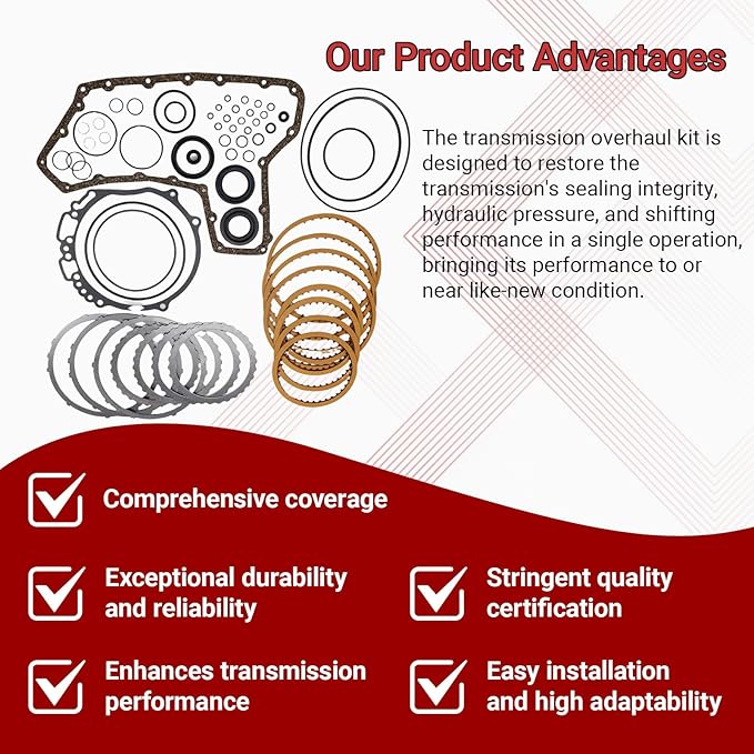 JF010E RE0F09A CVT Transmission Master Rebuild Kit 1set Compatible with Altima Maxima Murano 3.5L 2011-UP Direct Rebuild Overhaul Kit Replacement OE Number B181820C B181880C W181881C