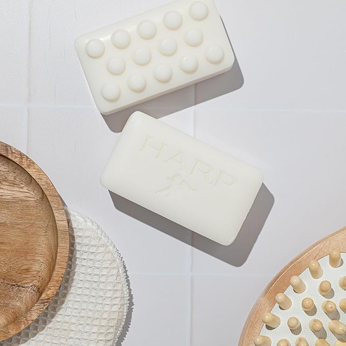 HARP pH-Balanced (5.0-6.0) Body Wash Bar. 100% Syndet. Protects Moisture Barrier For Sensitive, Dry or Irritated skin. + Shea Butter/Borage Oil. Non-Comedogenic. FRESH SPORT FRAGRANCE