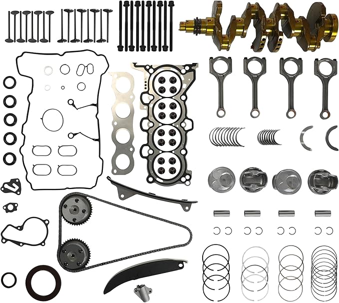G4NC 2.0L Engine Rebuild Overhaul Kit w/Crankshaft, Timing Chain Kit, Head Gasket Set & Pistons Fit For Kia Sportage; Fit For Hyundai Sonata Santa Fe Sport 2017-2020,23110-2E501 623V6-2EH00