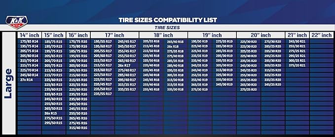 KNK Boutique Automotive Snow Socks for Tires - Eco Series for Efficient Grip Alternative for Tire Snow Chain - Snow Traction Device for Passenger Cars SUVs Trucks Winter Emergency Accessory (Large)