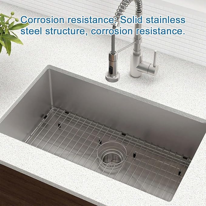 CTXBG2614 Sink Protectors 26-3/8" x 14-3/8" x 1-1/4"for Bottom of Kitchen Sink ，Stainless Steel Bottom Grid Sink Racks for sink bowls EFRU281610T, EFRU2816T, EFU281610T