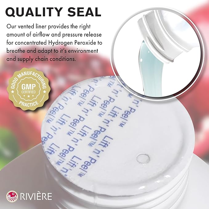Rivière 12% Scented Hydrogen Peroxide Gallon, Pomegranate