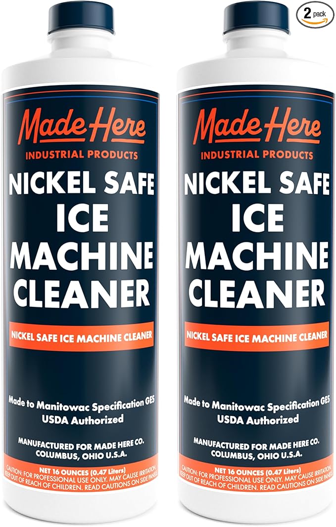 Nickel Safe Ice Machine Cleaner and Descaler16 oz 2-Pack