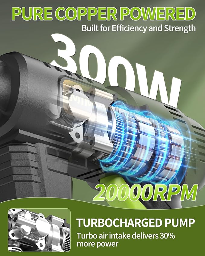Cordless Pressure Washer Battery Powered; 990PSI Cordless Power Washer with 6-in-1 Nozzle, 23FT High-Elastic Hose, 21V Battery&Charger; Portable Handheld Pressure Washer Cleaner for Home, Car, Garden