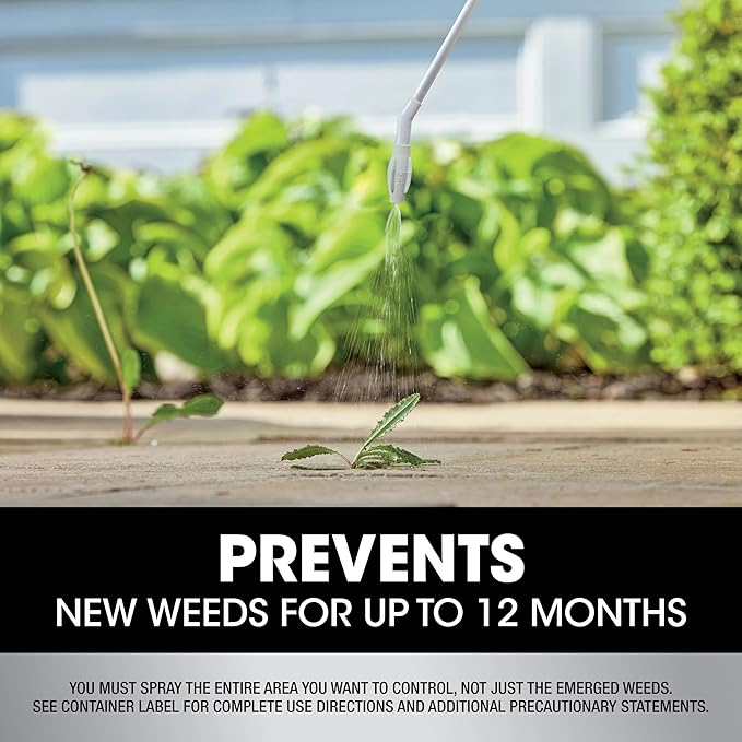 Roundup Dual Action 365 Weed & Grass Killer Plus 12 Month Preventer Refill, Kills & Prevents for up to 1 Year, 1.25 gal.