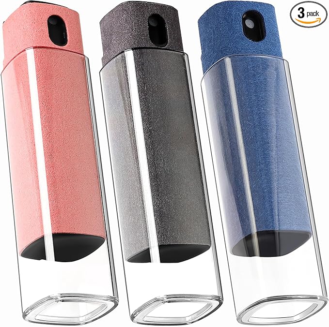 Screen Cleaner Kit 3 Pcs, Two in One Screen Cleaner Spray and Wipe, Touchscreen Mist Cleaner Spray Bottle for Phone/Laptop/Tablet/TV/Monitor/Car Screens