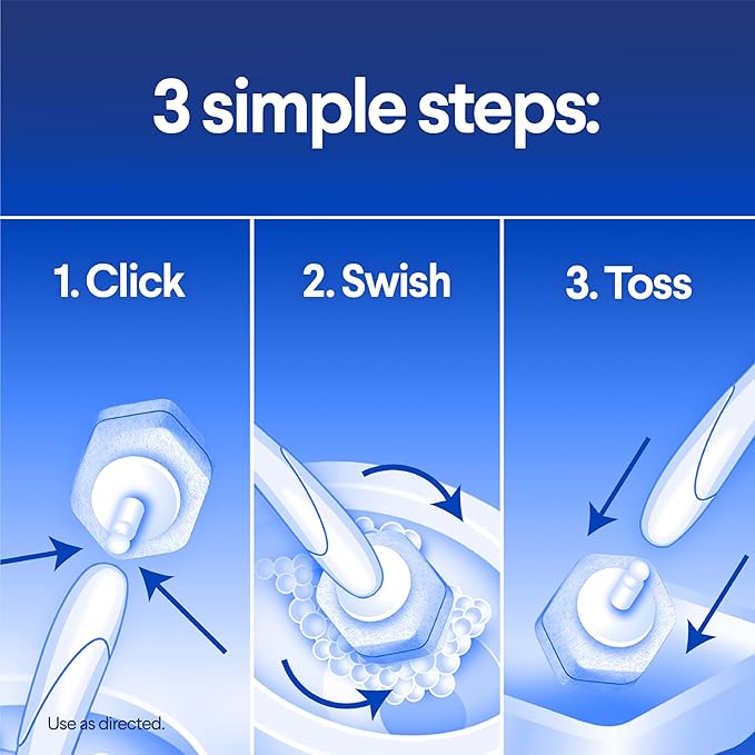 CLOROX Scentiva ToiletWand Toilet Cleaner Refills, Toilet brush, Coconut and Waterlily, 10 Count