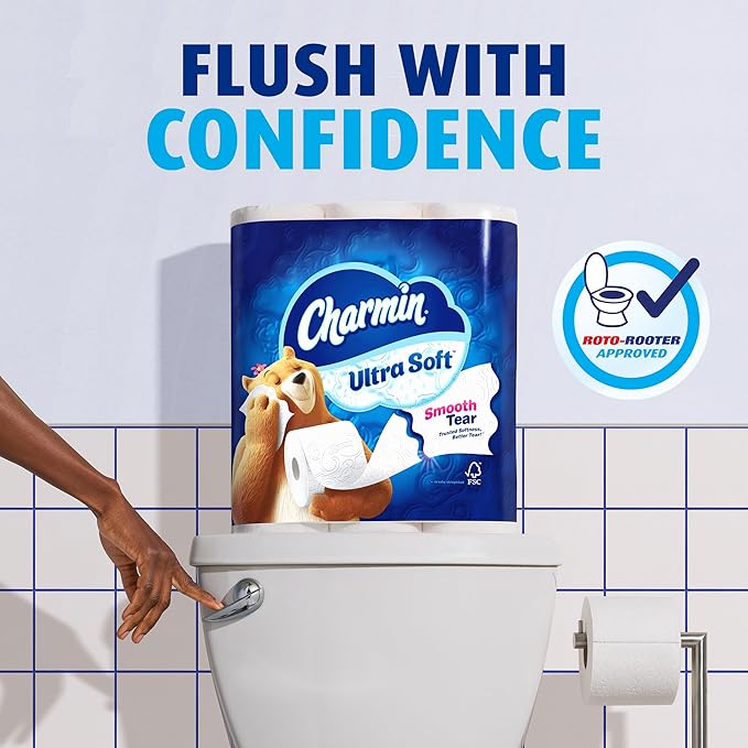 Charmin Ultra Soft Cushiony Touch Toilet Paper, 18 Family Mega XL Rolls = 126 Regular Rolls (Packaging May Vary)