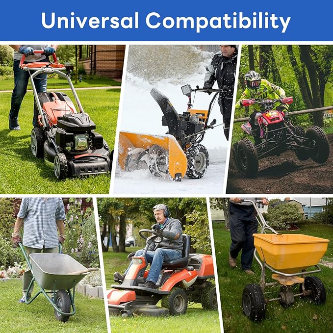 Heavy Duty 15x6.00-6 Butyl Inner Tubes with TR-87 Bent Valve Stem, Premium Replacement 6.00/6.50-6 Lawn Mower Tire Tubes Fit for Snow Blowers, Go Karts, Golf Carts, Wheelbarrows and More 2 Pcs