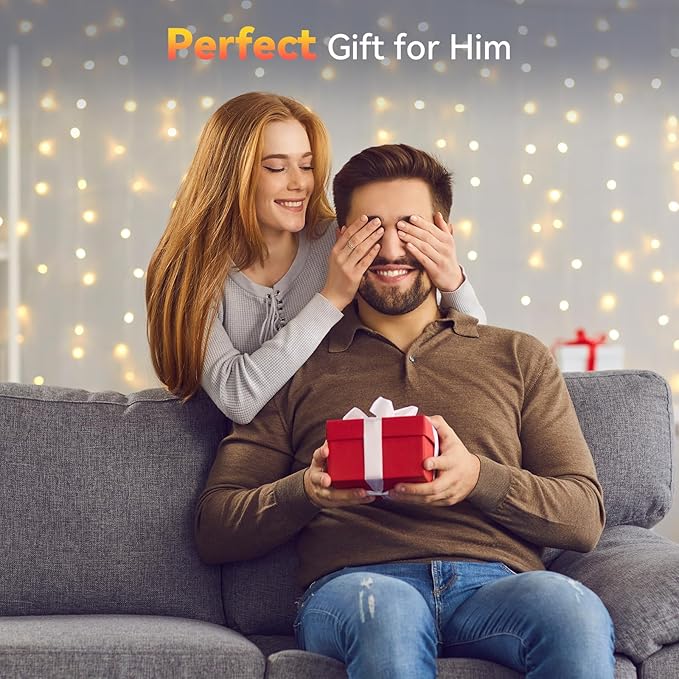 Upgraded Compressed Air Duster, 360000 RPM Electric Air Duster with 5 Gear Power Motor, 8000mAh Rechargeable Cordless Mini Blower Jet Turbo Fan Replace Air Can for Computer Keyboard Car Outdoor