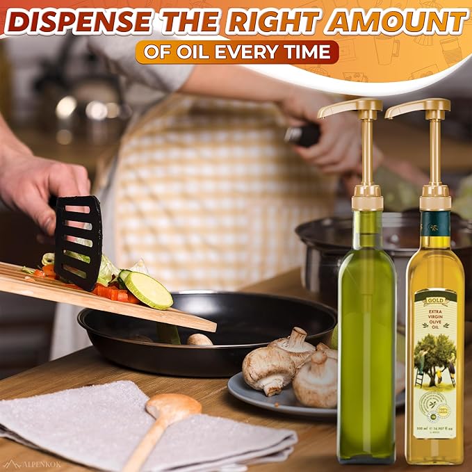 8 PCs Coffee Syrup Pumps - 9.25" Closed/11.54" Open Coffee Syrup Dispenser Pump - Fits Many 25.4 oz Bottles, Precise Dispensing, Lockable Mechanism, Easy to Use & Clean | Works with Liquids & Pastes