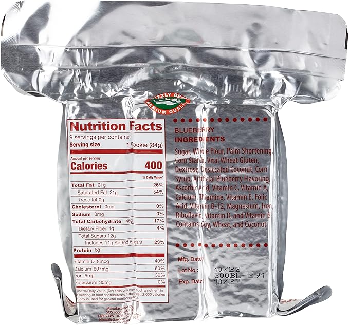 Emergency Food Rations- 3600 Calorie Vanilla Bars (2 Pack) - 6 Day, 144 Hour Supply For Disaster, Hurricane, Flood Preparedness - Less Sugar, More Nutrients - 5 Year Shelf Life