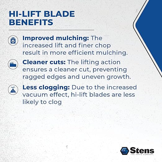 Stens New Lawnmower Blade 335-356 Replacement for: Snapper Most Commercial 21' mowers; LT11000; Requires 2 for 41' Deck 1-7002, 1-9645, 1-9702, 1-9710, 2-6691, 7019795
