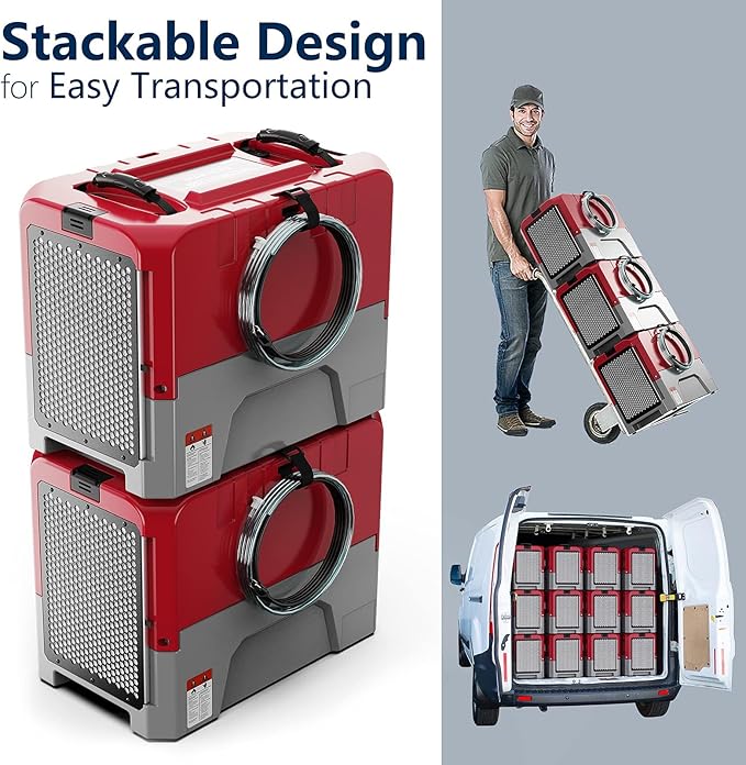 ALORAIR Smart WiFi LGR Commercial Dehumidifier up to 180 PPD (Saturation) with Pump, 5 Years Limited Warranty, Industrial Dehumidifiers APP Control, cETL Listed, for Garage, Flood Restoration