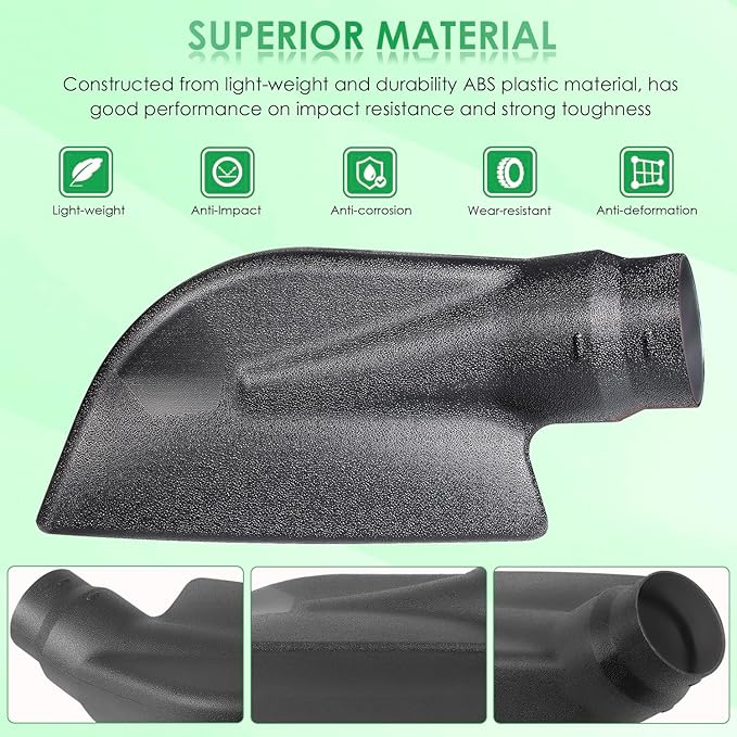 Yoursme 6-1187 Adapter for Mow-N-Vac 69861, 43830, 45-0577, 45-0578, 45-0567 Models Leaf Vacuum Bagger Deck, Heavy-Duty Deck Boot Chute Connector