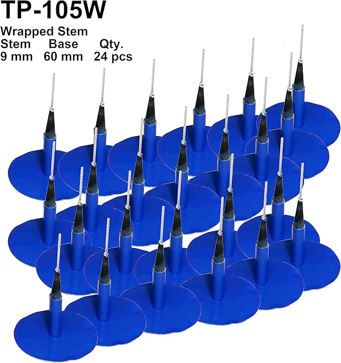 TP-105W Combination Repair Unit, Tire Repair Patch Plug 3/8" x 2 3/8" Wrapped stem 24 pcs