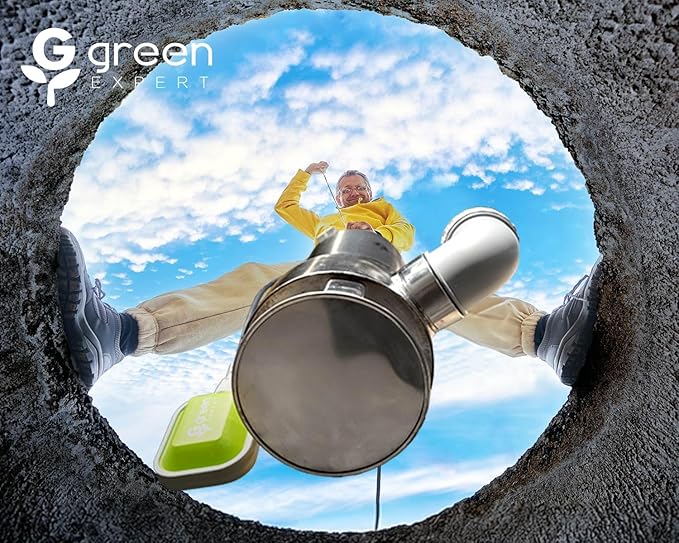 Green Expert 1.5HP Submersible Sump Pump 6000GPH High Flow Full 304 Stainless Steel with tethered Float Switch for Automatically Water Draining in Flooded Basement Pit Sewage Sink Pool Hot Tub