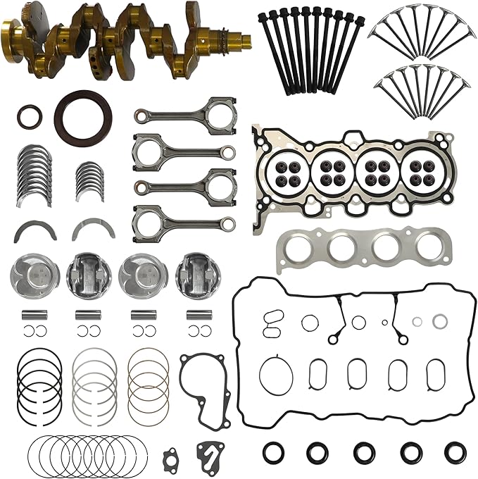 G4NC 2.0 Engine Rebuild Overhaul Kit w/Crankshaft Head Gasket Set & Connecting Rod Fit For Kia Sportage Forte Carens Soul Hyundai Tucson Elantra 2.0L 2012-2022 23110-2E501 23040-2E000