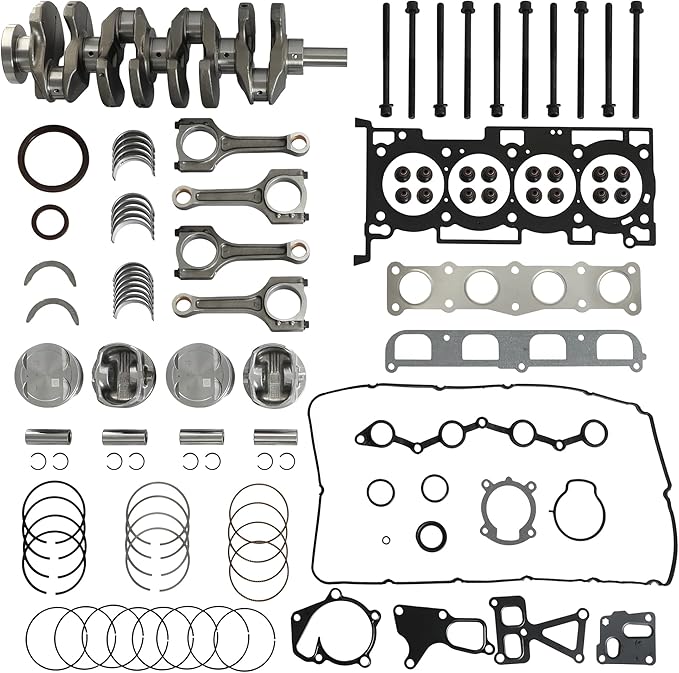 G4KF 2.0 Engine Overhual Rebuild Kit w/Crankshaft Piston Gasket Set Con-Rods Fit For Hyundai Genesis Coupe Creta Elantra Mistra Sonata Tucson Kia Carens Forte K4 KX3 Soul Sportage 2.0T 2011-2022