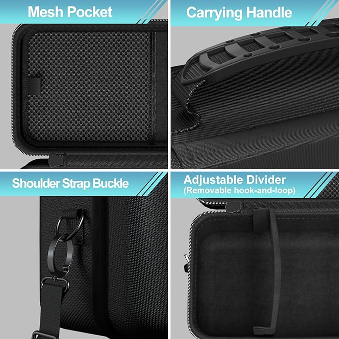 ProCase Hard Travel Case for Anker SOLIX C200 DC/MARBERO 88Wh Power Bank Station, Outdoor Carrying Storage Bag for 192Wh 60,000mAh Portable Power Station 200W Solar Generator with Adjustable Strap