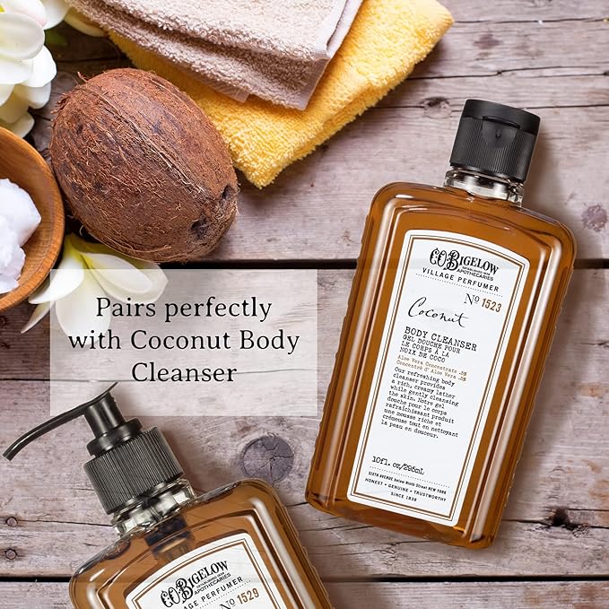 C.O. Bigelow Coconut Hand Wash, Village Perfumer Liquid Hand Soap with Aloe Vera & B5, 10 Fl Oz