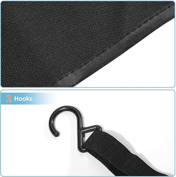 Windshield Cover for Ice and Snow Oxford Fabric Windshield Frost Cover for Car | Water Heat & Sag-Proof Windproof Double Strap Design for All-Weather Protection (56" x 63")