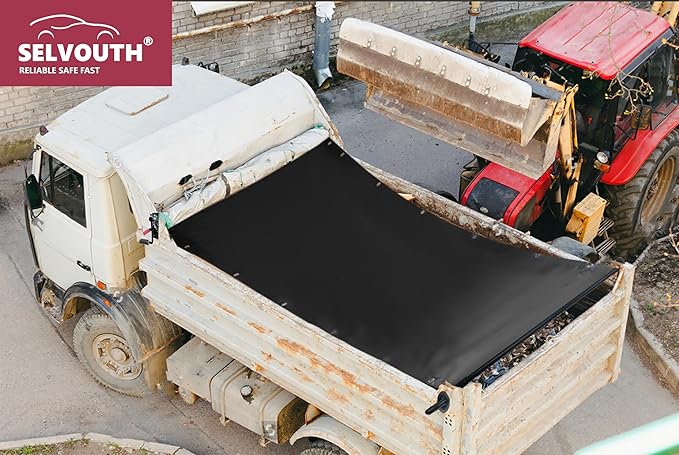 Heavy-Duty Dump Truck Tarp Kit, with Rear Anti-Sail Bow Set(No Tarp) (DTR-RollerSet)