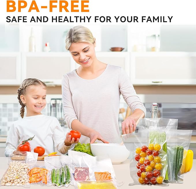 Wevac Vacuum Sealer Bags – 50 Count (6″×10″), Heavy-Duty BPA-Free Food Storage Bags, Puncture-Resistant, Freezer & Sous Vide Safe, Compatible with All Vacuum Sealers