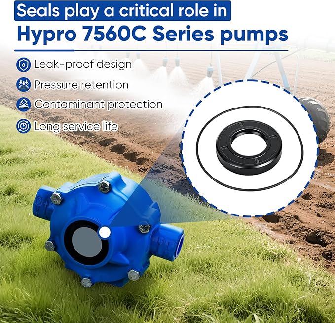 3430-0381 Super Roller Repair Kit Compatible with Hypro 7560 Series Pump 8-Roller Pump（7560C, 7560N, 7560XL）Includes 8 Super Rollers, 2 Fluoro Seals, 1 O-ring, 2 Bearings, 2 bearing Caps