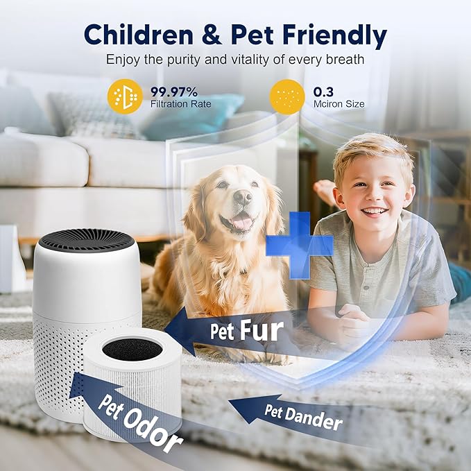 Core Mini Replacement Filter for LEVOIT Core Mini and Core Mini-P Air Purifier, 3-in-1 H13 Grade True HEPA and High-Efficiency Activated Carbon, Core Mini-RF, 2 Filter & 10 Fragrance Sponge