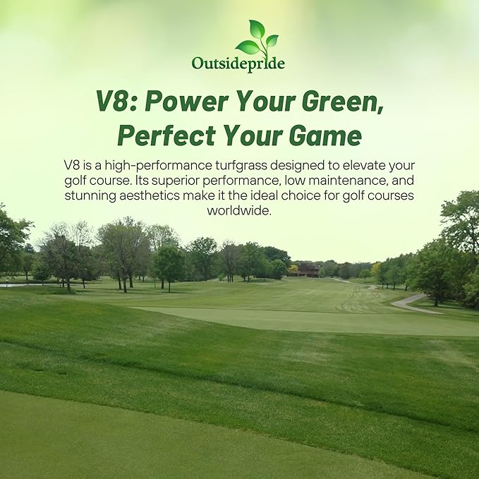 Outsidepride V8 Creeping Bentgrass Seed - 5 lbs. Fine-Bladed, Premium Quality Turf, Grass Seeds for Smooth Surface, & High-Traffic Areas, Ideal Grass for Golf Courses Putting Greens, & Fairways