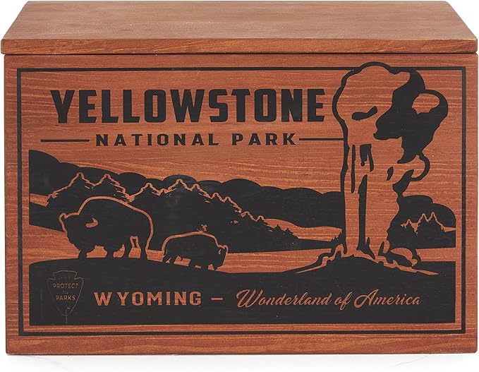 Better Wood Products Limited Edition Protect The Parks Series All Natural Fatwood Fire Starter Sticks, 13 Pound Wooden Crate, Yellowstone
