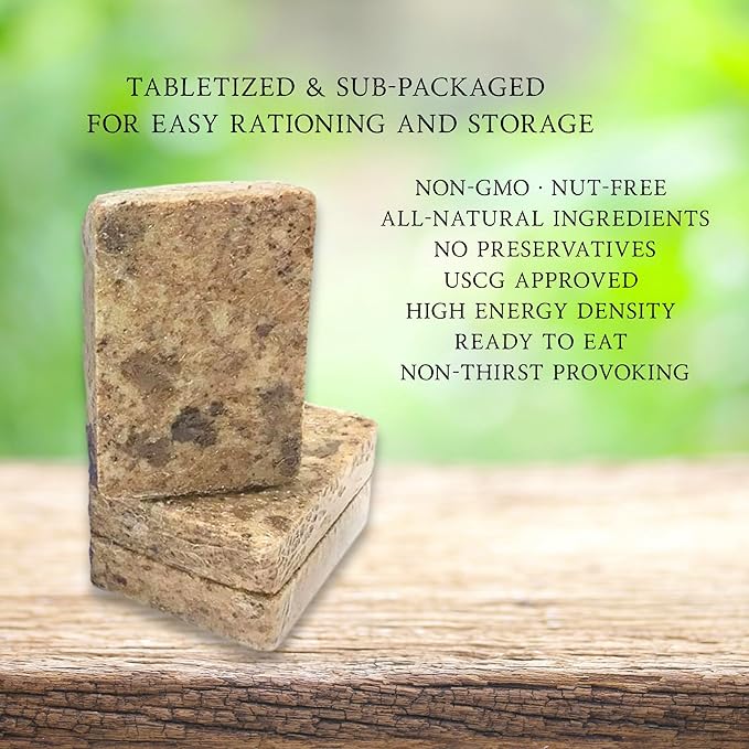 DATREX Emergency Food Ration Bars (2400 Calorie Pack (12 Bars))