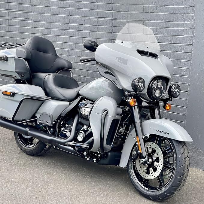 9 inch Clean Windshield Windscreen for 2014-2024 Harley Davidson Touring Street Glide Electra Glide/Ultra Limited/Tri Glide FLHT FLHX FLHXS FLHTK