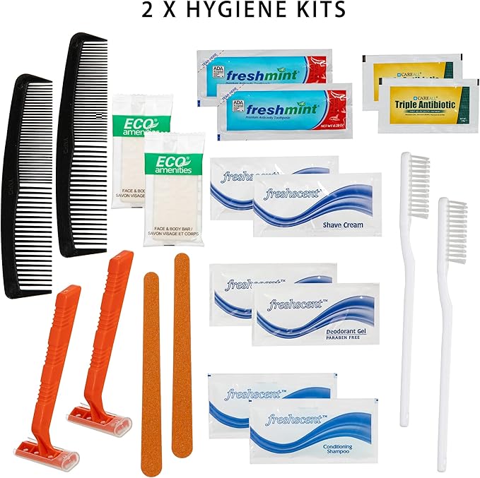Complete 72 Hour Survival Kit - 2 Person Survival Kits, Deluxe Bug Out Bag, Emergency Bugout Backpack for Floods, Blackout, Disaster Preparedness Earthquake Supplies, Survival Pack