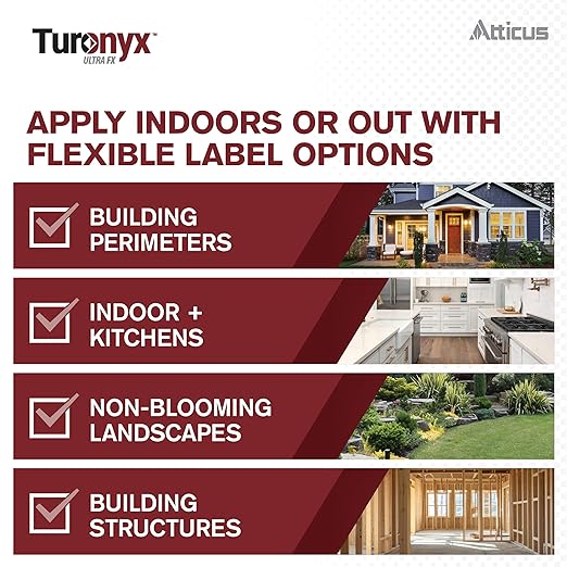 Atticus Turonyx Ultra FX Insecticide – Compare to Leading Brand – Pest Control for Indoor and Outdoor Use – Ants, Beetles, Roaches, Spiders, Fleas, Flies, Ticks (900 mL)