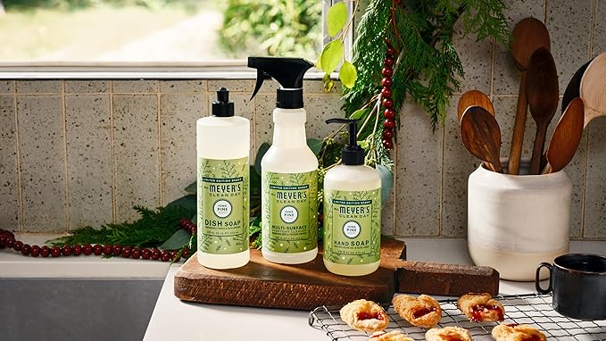 MRS. MEYER'S CLEAN DAY Multi-Surface Cleaner Spray, Cruelty Free Formula, Iowa Pine, 16 fl. Oz (Pack of 3)