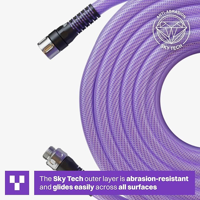 ESSENCE Garden Hose, 5/8" 75ft – Kink-Proof, Abrasion-Resistant, Durable Hybrid Polymer, Cold-Weather Flexible, Ideal for Everyday Outdoor Use and Watering, Including Vegetable Gardens