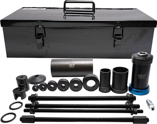 Oni Tools Universal Freightliner Airliner/Peterbilt Low Air Leaf Pin & Suspension Bushing Remover & Installer Hydraulic Tool Kit 18 Ton Alternative to 15030 50544012
