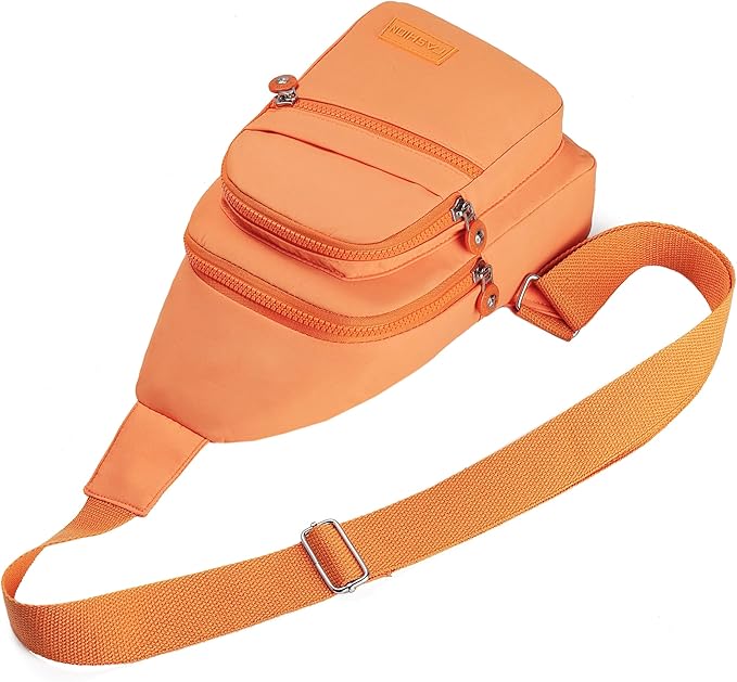 Crossbody Bags for Women, Small Cross Body Bag Sling Backpack - Orange