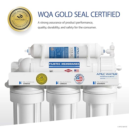 APEC Top Tier Supreme Certified High Output 90 GPD Ultra Safe Reverse Osmosis Drinking Water Filter System (Ultimate RO-90B)