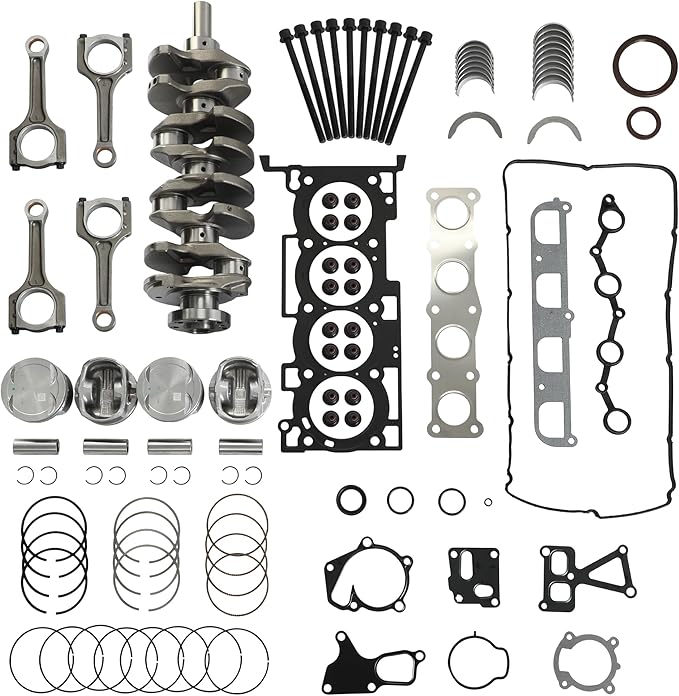 G4KF 2.0 Engine Overhual Rebuild Kit w/Crankshaft Piston Gasket Set Con-Rods Fit For Hyundai Genesis Coupe Creta Elantra Mistra Sonata Tucson Kia Carens Forte K4 KX3 Soul Sportage 2.0T 2011-2022