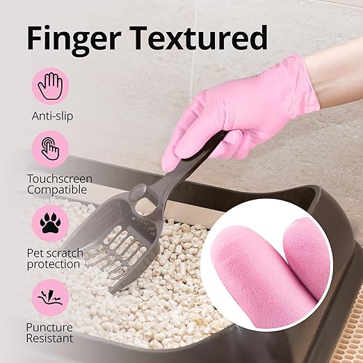 Pink Disposable Gloves, X-Small, Disposable, Latex-Free, Food-Safe, Powder-Free, 1000-ct Case