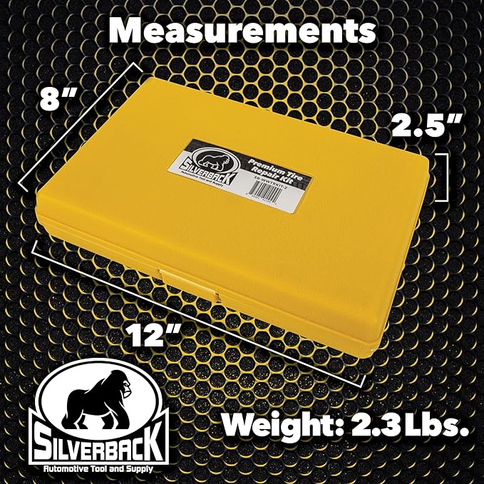 Silverback Automotive Tire Repair Kit for Car, Truck, Off-Roading, 4x4's, Motorcycle, Trailers, ATV, Tractor, Jeep String Repair Kit.