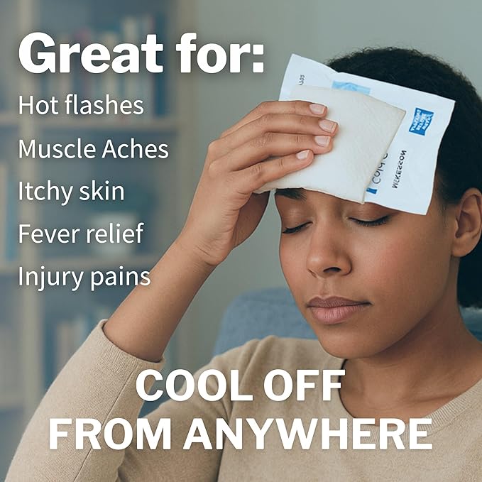 McKesson Instant Cold Packs 6" x 9" [24 Pack] – Instant Ice Packs for Injuries Disposable, Pain Relief, Swelling, Sprains – Travel Cold Compress for Sports, First Aid, Toothache