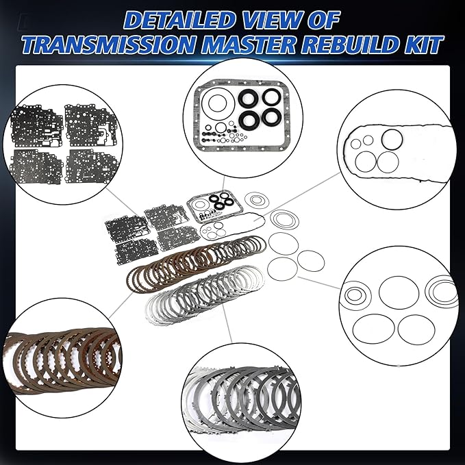 A6GF1 Auto Transmission Master Rebuild Kit Overhaul Fits for Accent Elantra Kia Optima Soul Sportage 2011-2014 1.6 1.8 2.0L Replace OE B212820A B212880A W212881A