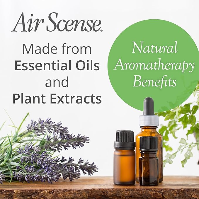 Air Scense Air Freshener Deodorizer Room Spray for Bathroom & Home, Essential Oils, Natural Lavender - 7 fl oz (4-Pack)