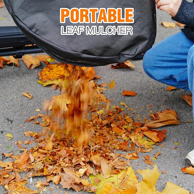 AIVOLT 40V Cordless Leaf Blower Vacuum Mulcher, with 40L Collection Bag, 2x4.0Ah Batteries & Charger, 160 MPH Air Speed, 3-in-1 Yard Tool for Lawn Care, Patio Cleaning