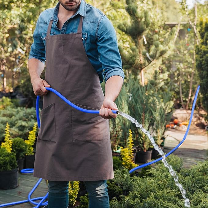 TOOLCY Garden Hose 25 ft x 5/8", Water Hose Heavy Duty, All-weather, Leakproof, Durable Gardening Hose with Swivel Male & Female Fittings, Lightweight Garden Hoses for Yard, Outdoor, Lawn